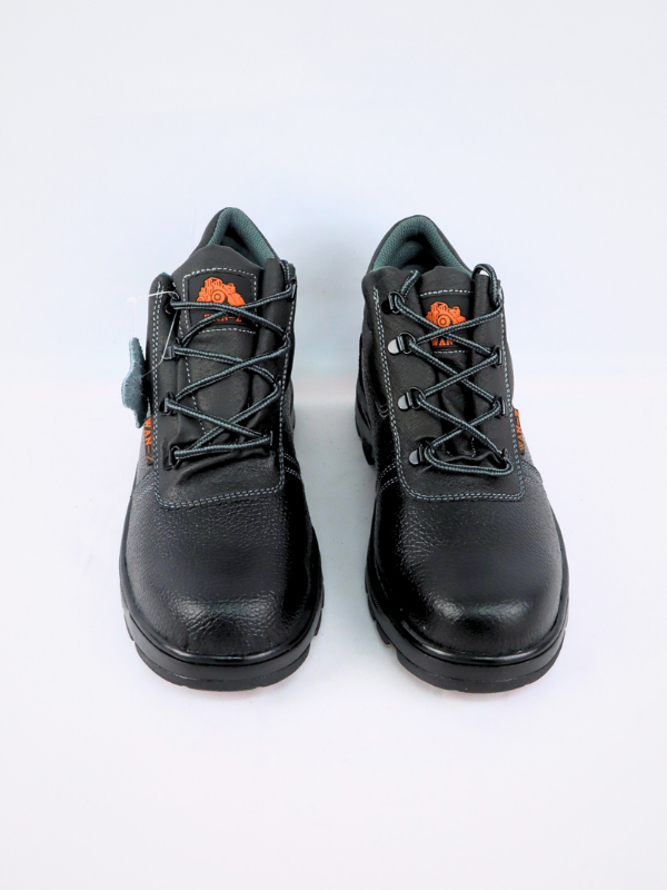 Botin de piel seguridad - negro