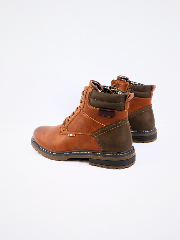 Botin con cremallera - camel