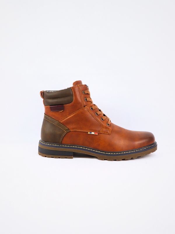 Botin con cremallera - camel