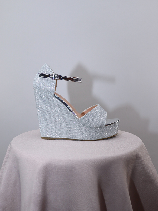 Sandalias cuña altas -...