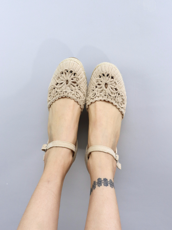 Sandalias espartos cuña con...