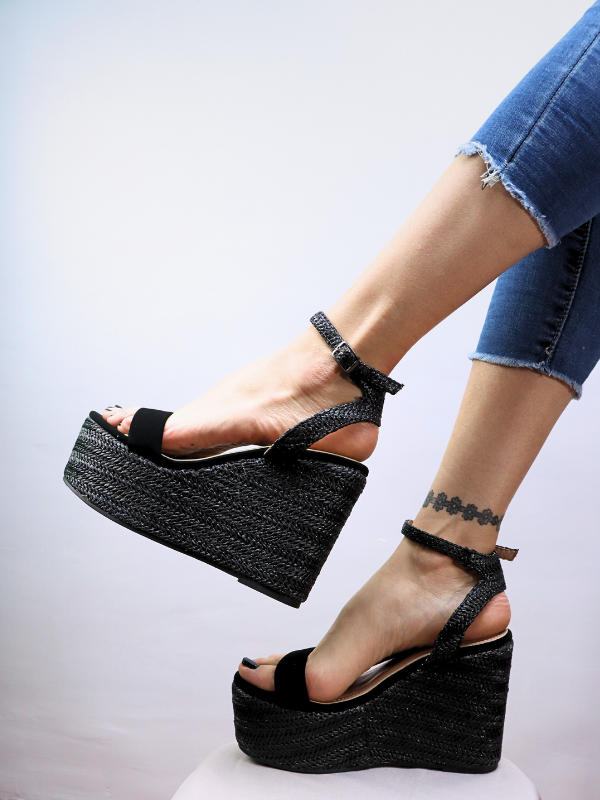 Sandalias espartos cuña...