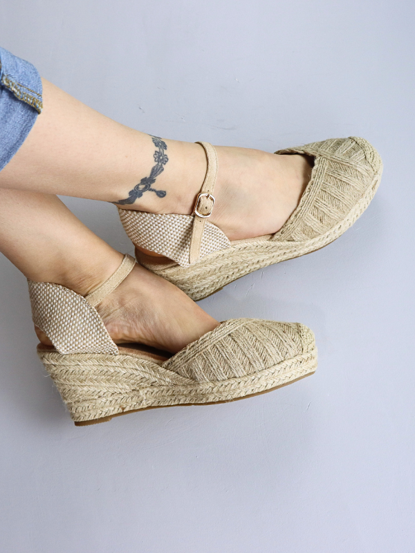 Alpargatas esparto cuña con...