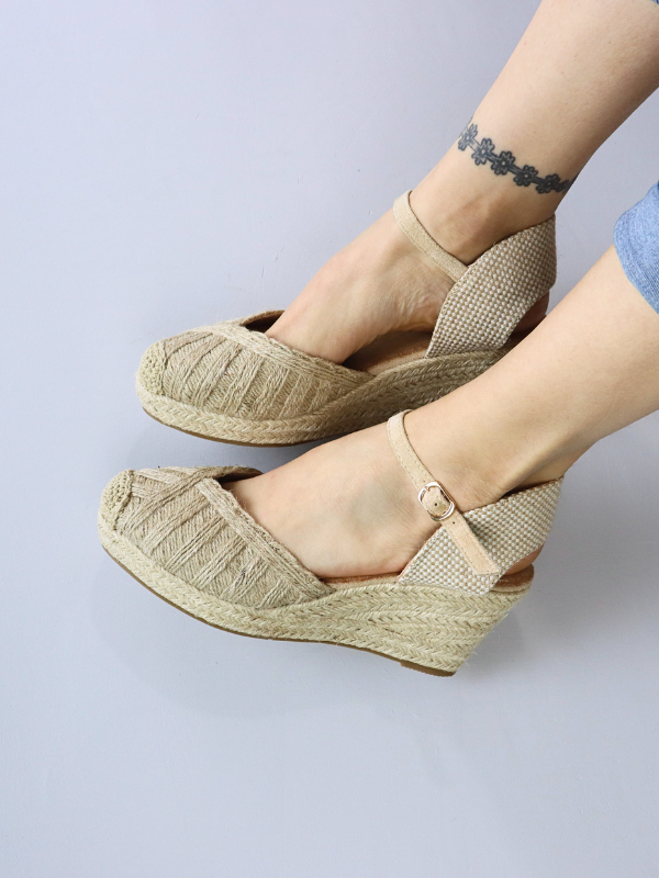 Alpargatas esparto cuña con...