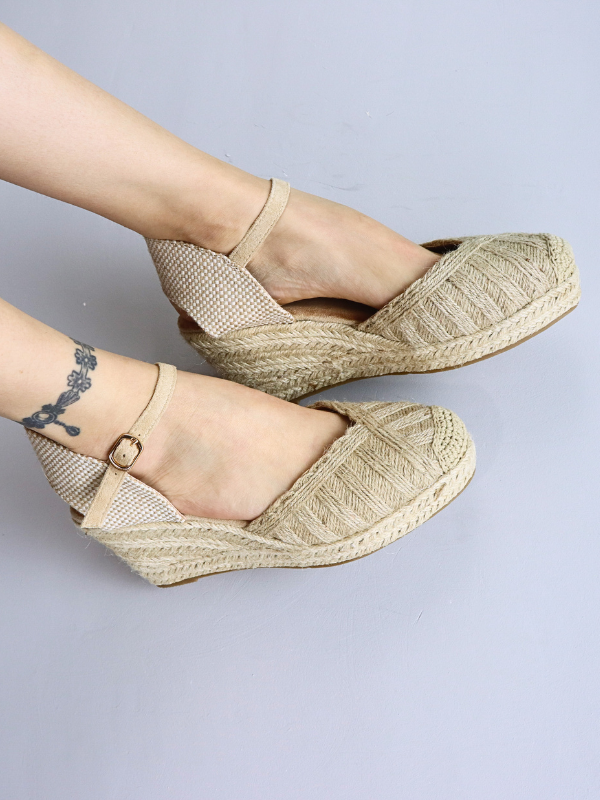 Alpargatas esparto cuña con...