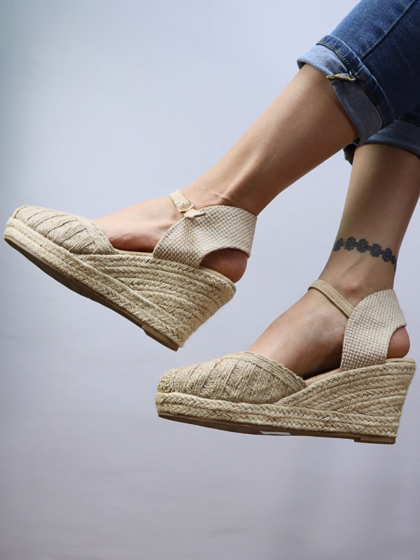 Alpargatas esparto cuña con...