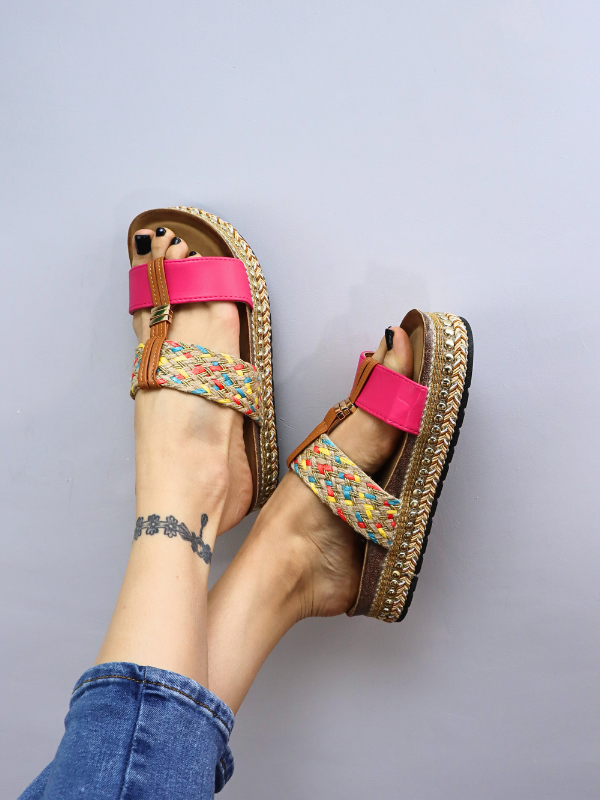 Sandalias con plataforma -mujer-