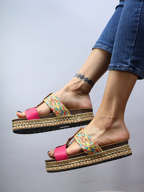 Sandalias con plataforma -mujer-