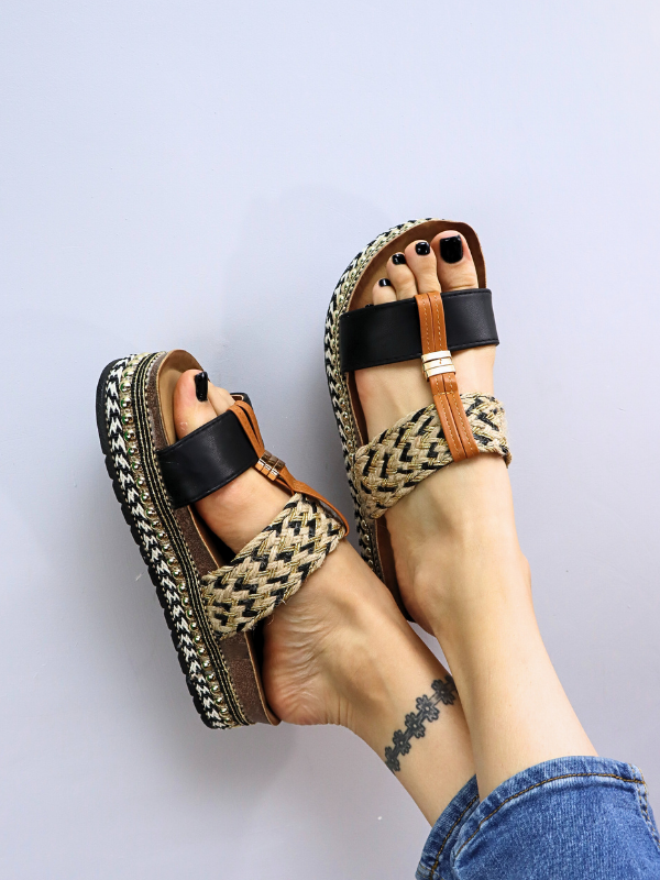 Sandalias con plataforma -mujer-