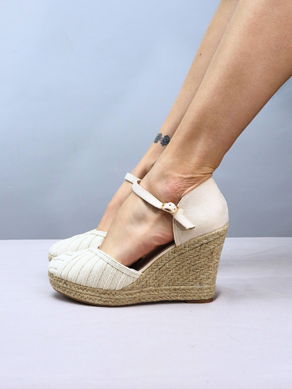 Sandalias de cuña esparto -... 2