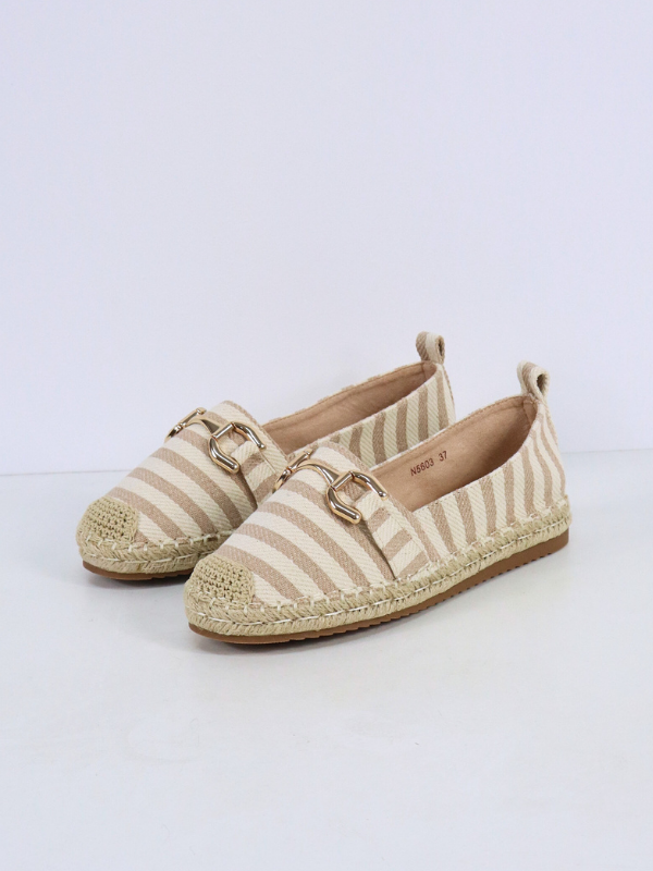 Alpargata rallas - beige