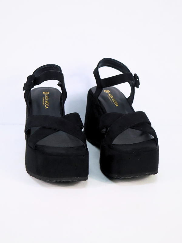 Sandalias cuña - mujer