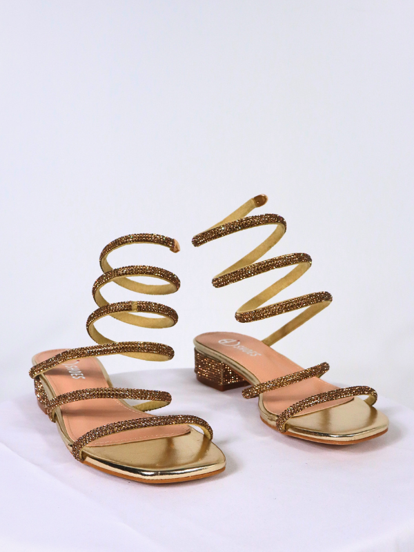 spiral sandal - party
