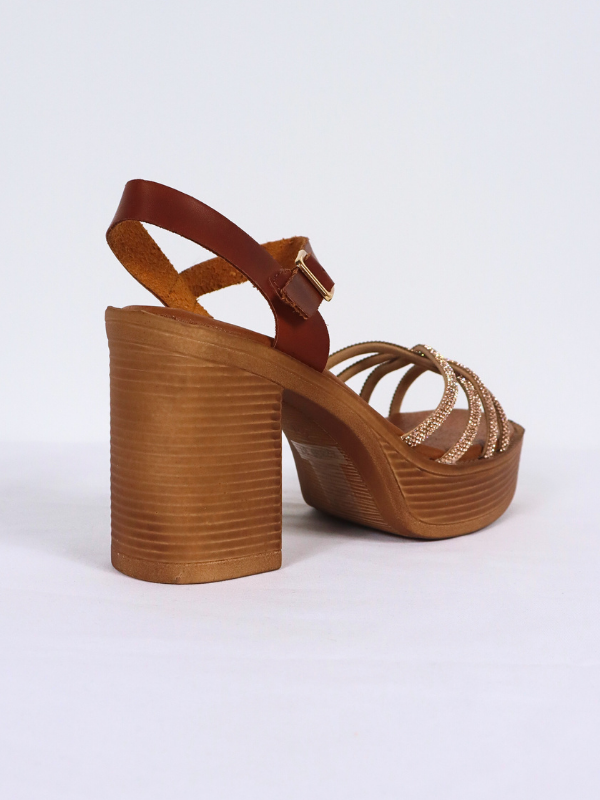 Shiny rope sandal - lady