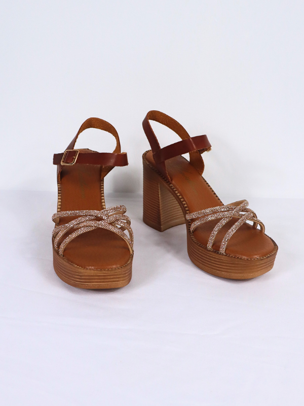 Shiny rope sandal - lady