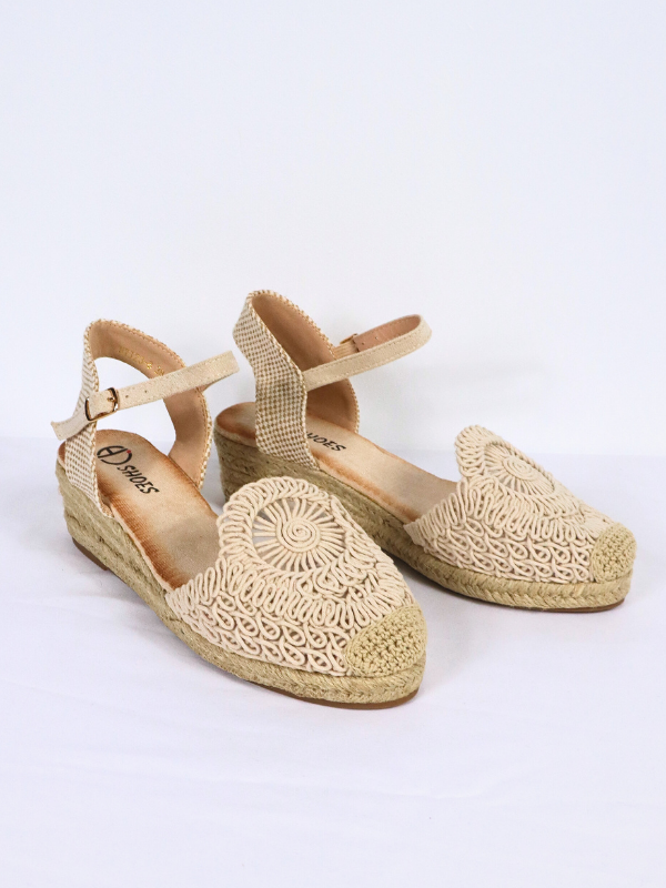 Low wedge espadrille