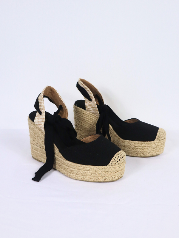 High wedge espadrilles