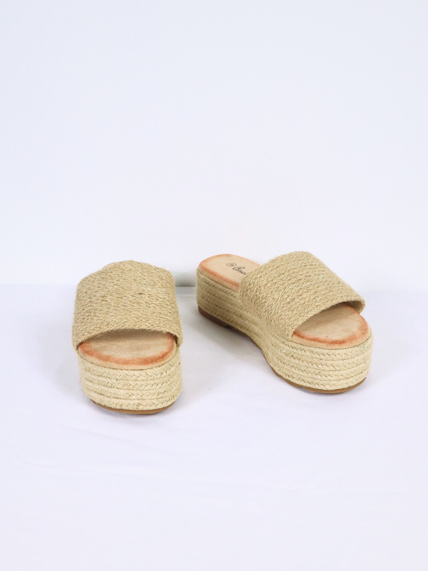 Sandalia plataforma - esparto 2