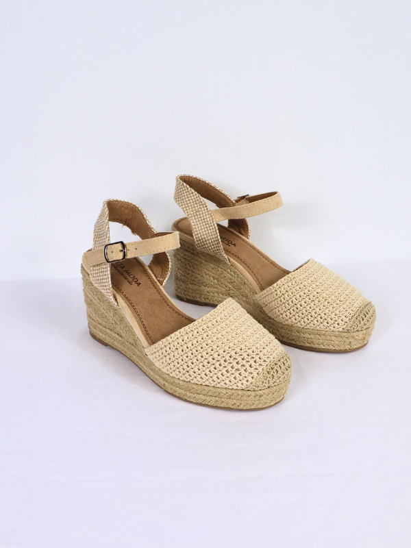 Esparto sandal - wedge