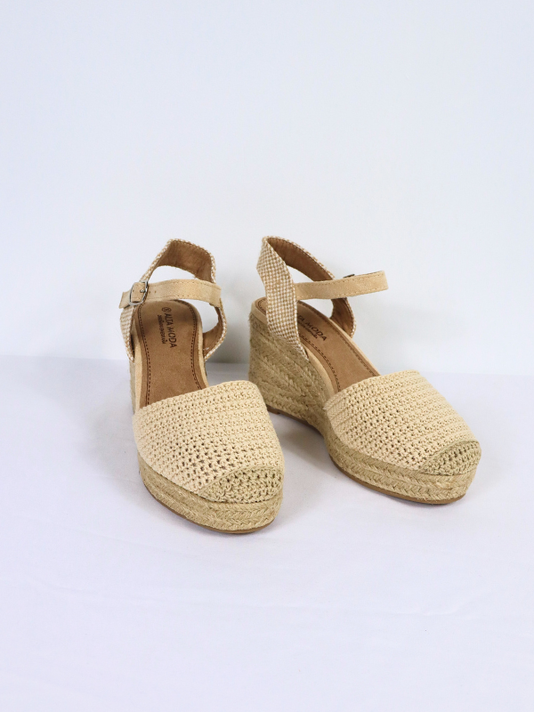 Esparto sandal - wedge