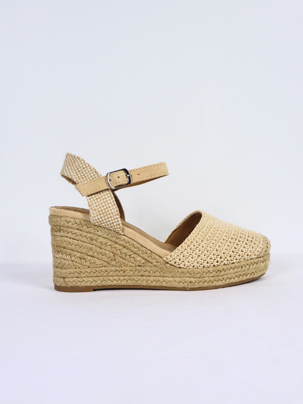 Esparto sandal - wedge