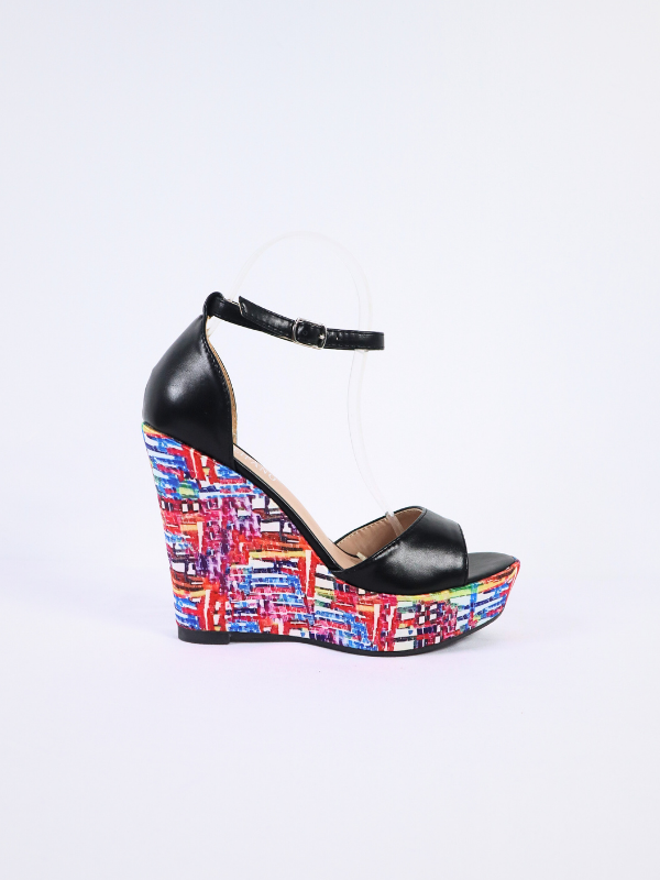 Sandalias de cuña con...