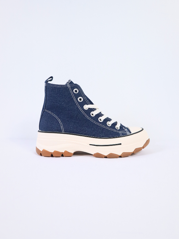 Platform sneaker - canvas