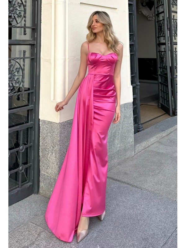 long dress with cape.