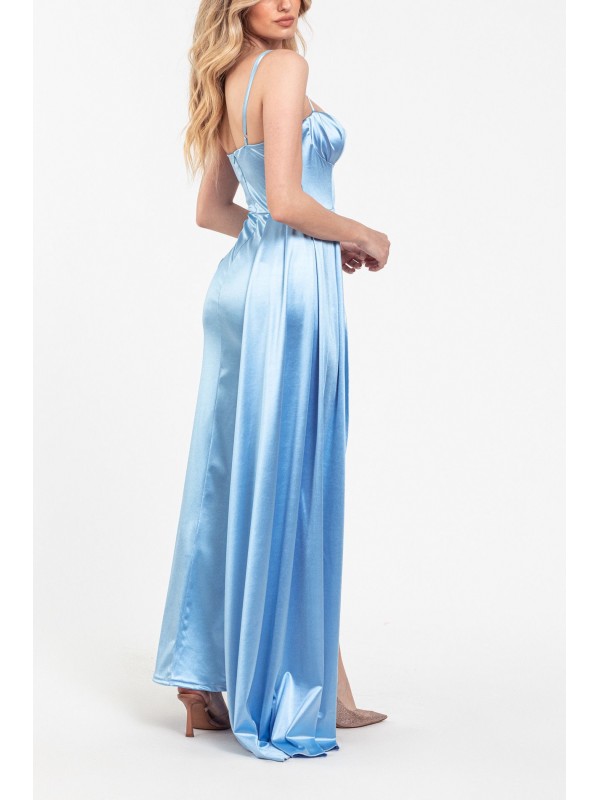 long dress with cape.