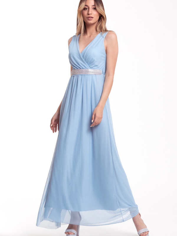 v neckline party dress