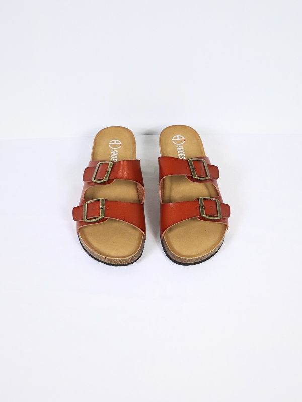 double buckle sandal