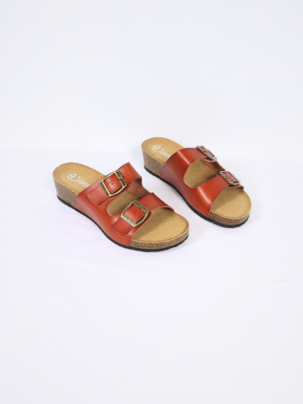 double buckle sandal