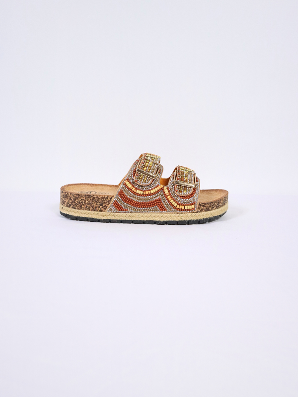 Sandalia con pedrería