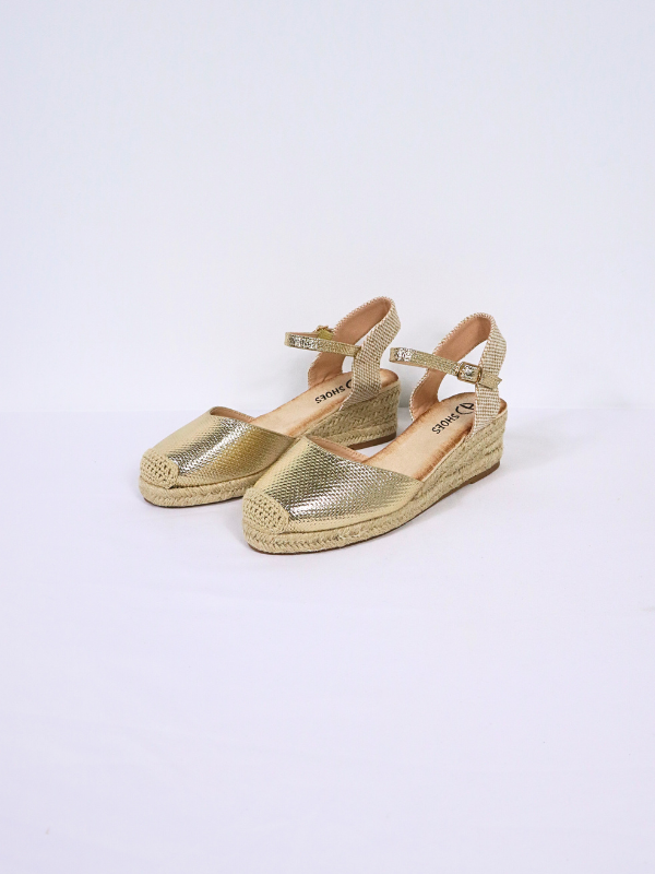Alpargata  metalizada- cuña... 2