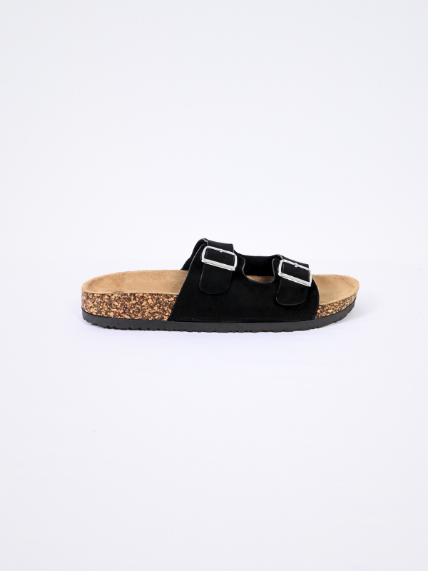 Double buckle sandal