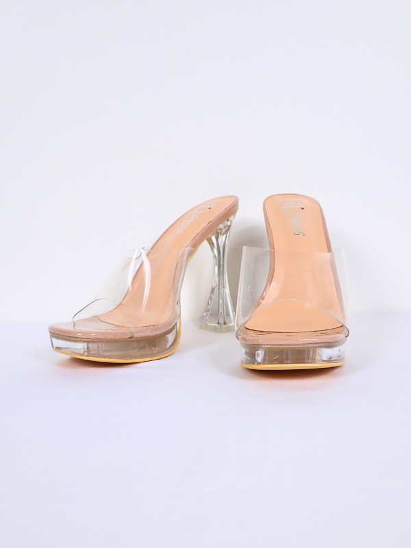 Sandalias de plataforma - transparente