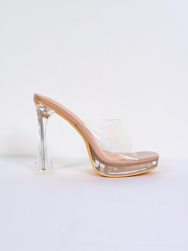 Platform sandals - transparent