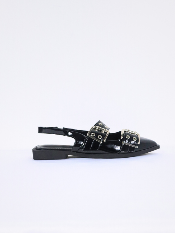 Zapatos Mary jane charol - negro