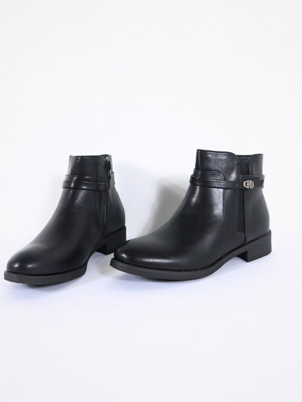 Botines negro tacón bajo 2