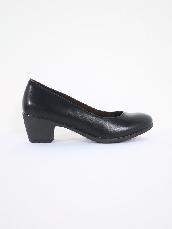 Zapatos salon tacón negro