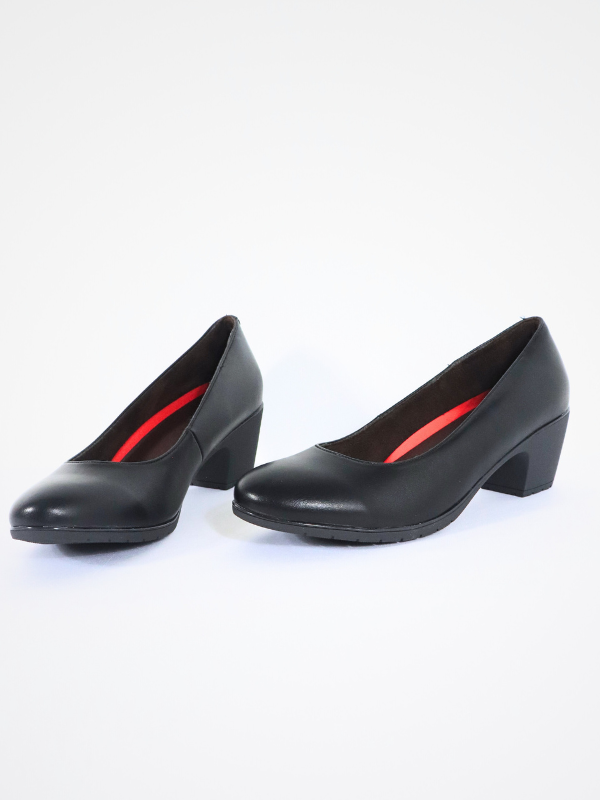 Zapatos salon tacón negro